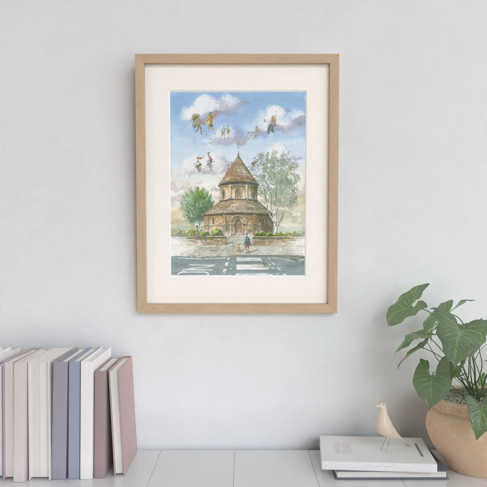 Round Church in Cambridge - Watercolour Painting