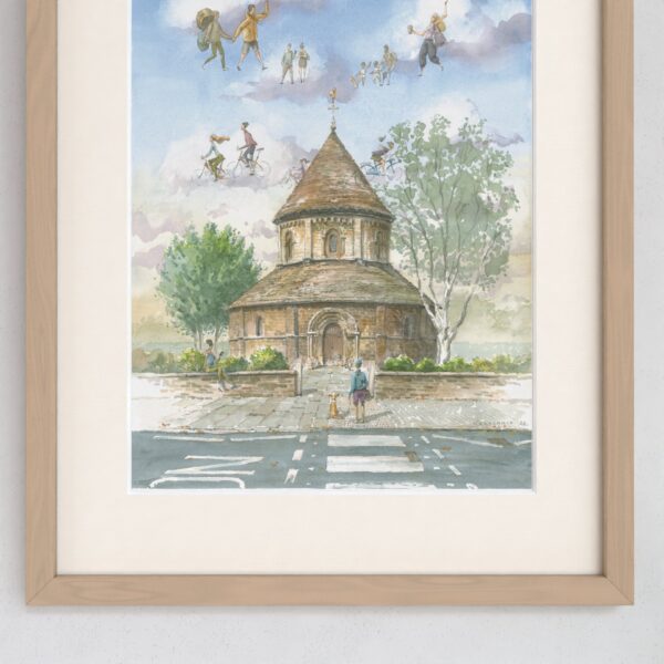 Round Church in Cambridge - Watercolour Painting