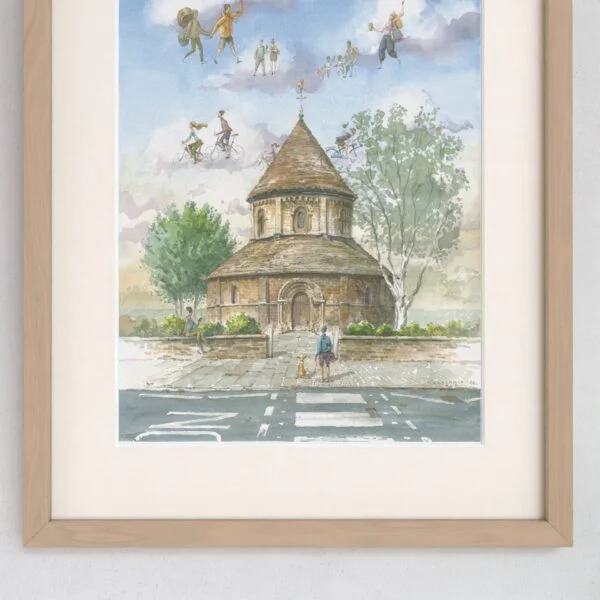 Round Church in Cambridge - Watercolour Painting