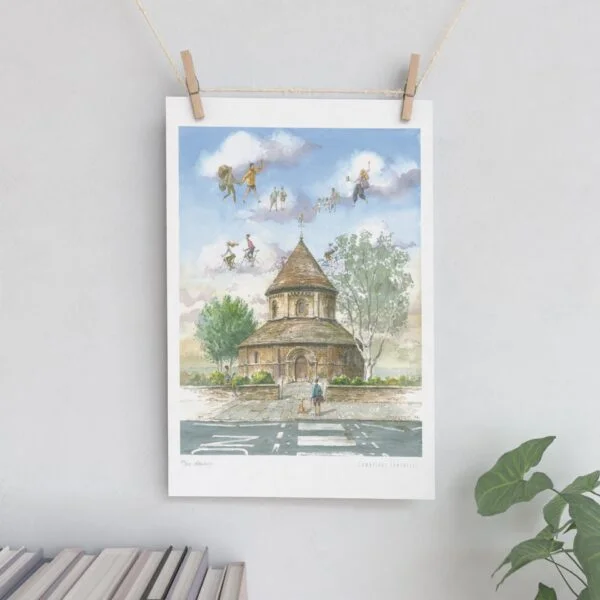 Round Church in Cambridge high quality print