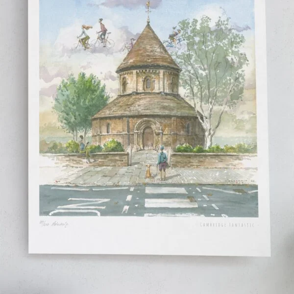 Round Church in Cambridge high quality print