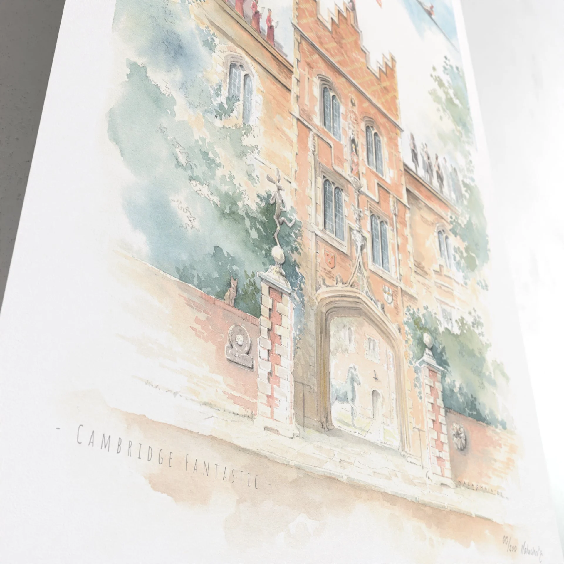 Jesus College in Cambridge Limited Print