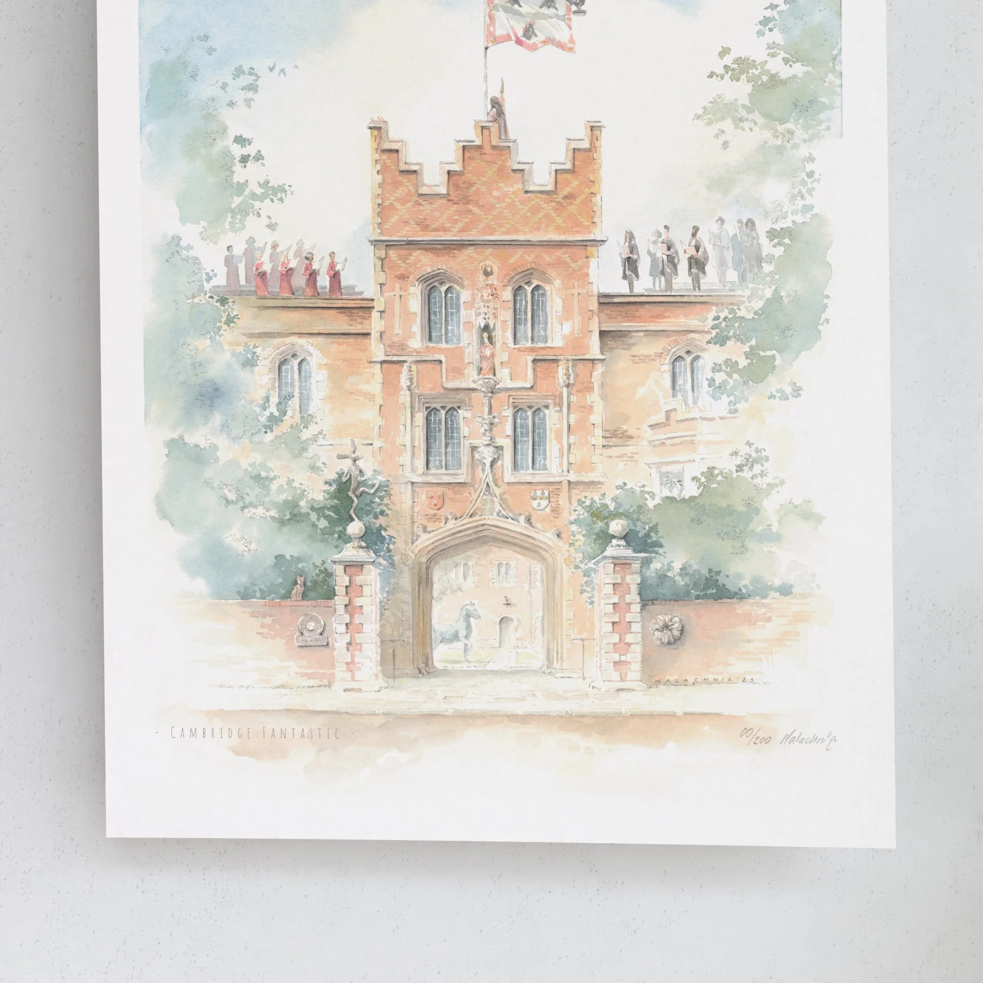 Jesus College in Cambridge Limited Print