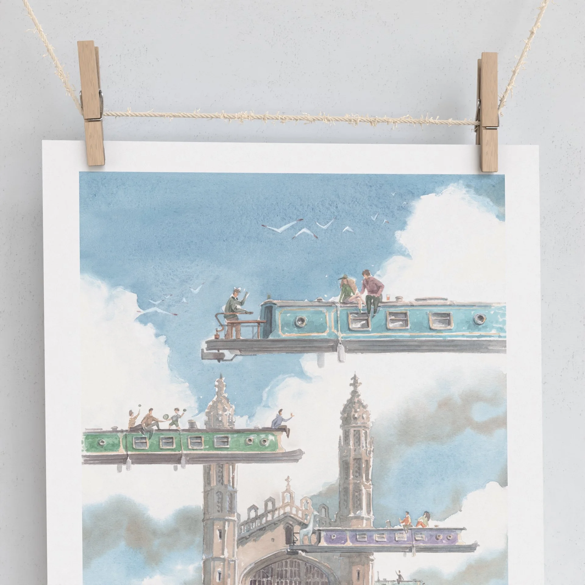 Limited Print of King's College Chapel in Cambridge