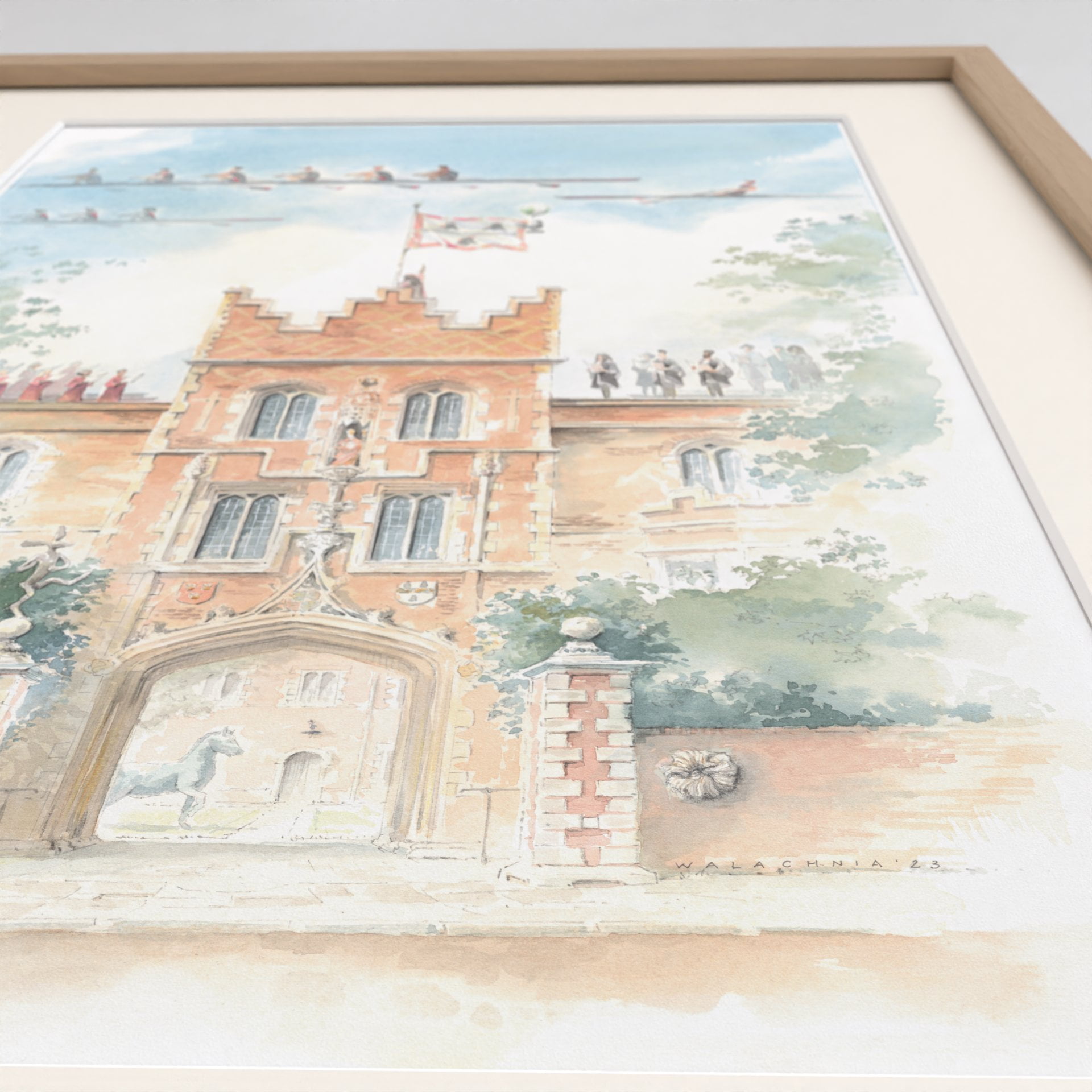 Watercolour Painting of Jesus College Gatehouse 