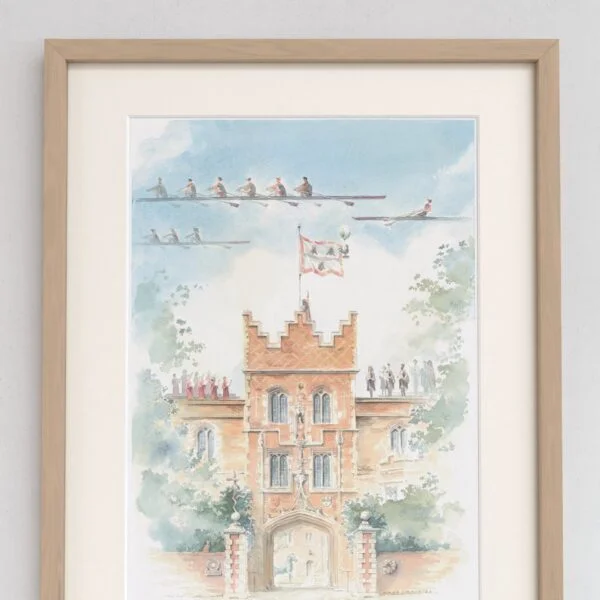 Watercolour Painting of Jesus College Gatehouse 