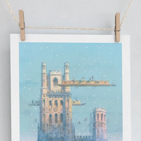 Christmas At Ely Cathedral a Limited Edition Print