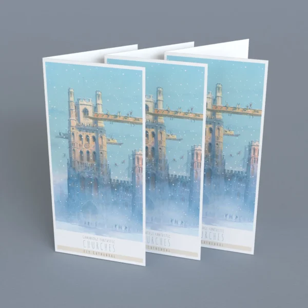 Christmas At Ely Cathedral Greeting Cards